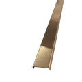 Profil U decorativ, inox, cupru brushed 30x9x2700 mm