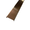 Profil U decorativ, inox, cupru brushed 30x9x2700 mm
