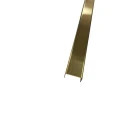 Profil U auriu mat (satinat) inox 15 x 9 x 2700 mm