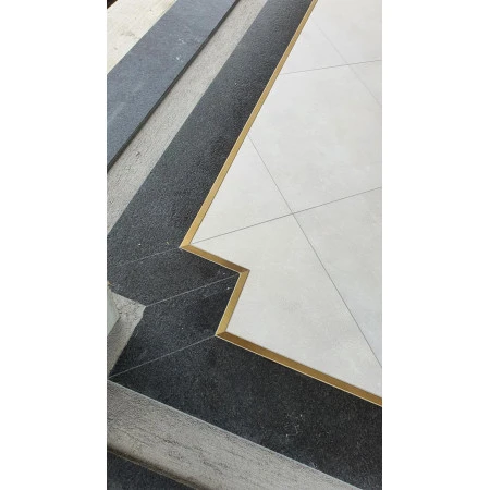 Profil U inox 20 x 9 mm auriu mat (satinat) 2.7 m
