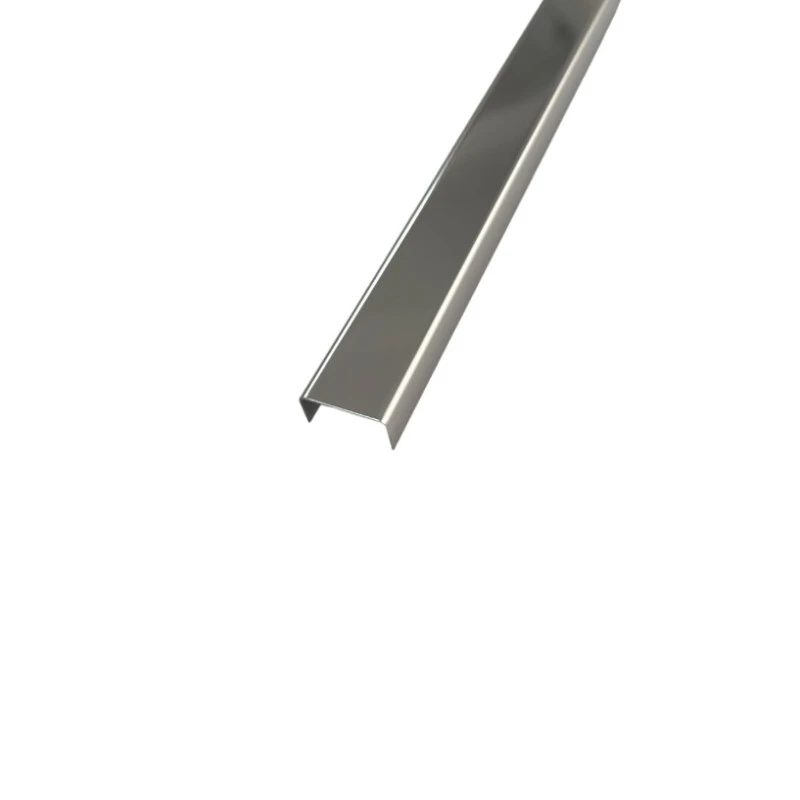 Profil U inox 15x9x2700 mm crom lucios