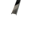Profil U inox 15x9x2700 mm crom lucios