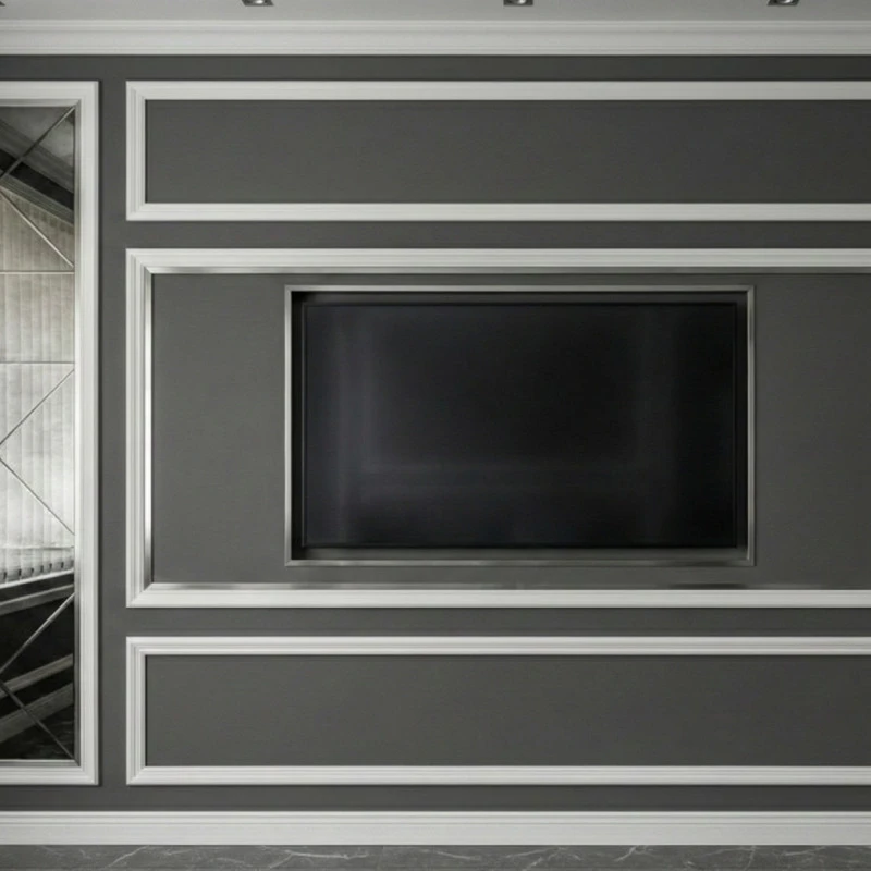 Profil decorativ U, inox, crom periat 15 x 9 x 2700 mm
