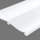 Panou decorativ Eterno WP004 polimer rigid 25 x 2.17 x 270 cm curbura subtila alb mat vopsibil Mardom Decor