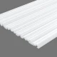 Panou decorativ Aria WP005 polimer rigid 25 x 1.9 x 270 cm ondulat alb mat vopsibil Mardom