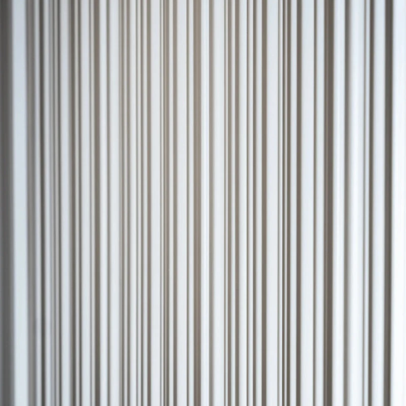 Panou decorativ Aria WP005 polimer rigid 25 x 1.9 x 270 cm ondulat alb mat vopsibil Mardom