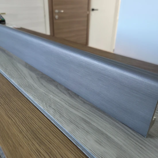 Plinta decorativa Brushed Gray WP10 14x79x2000 mm din Polimer Dur