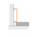 Plinta inox negru lucios 80 X 20 X 2700 mm | P8020NO