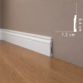 Plinta clasica 9.4 X 1.2 X 200 cm MD094, profil duropolimer Mardom Decor subtire / ingust
