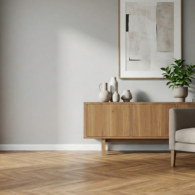 Plinta decorativa 4,9x1,5x200 cm, polimer rigid, alba, vopsibila, Mardom MD004, minimalista