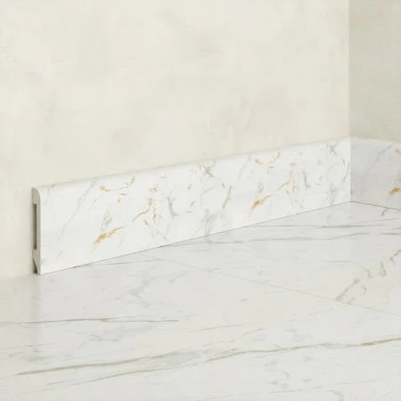 Plinta WP08 1.4 X 7.9 X 200 cm, Gold White, Polimer Dur