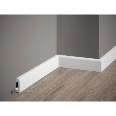 Plinta decorativa alba MD004 vopsibila MARDOM DECOR