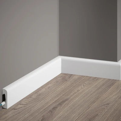 Plinta decorativa alba MD004 vopsibila MARDOM DECOR