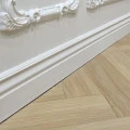 Plinta decorativa 12x1.5x200 cm, polimer dur, alba, vopsibila, Mardom MD095, eleganta