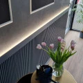 Plinta decorativa 7x1.6x200 cm, polimer rigid, alba, vopsibila, Mardom MD359