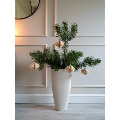 Plinta decorativa 13.7x1.8x200 cm, polimer rigid, alba, vopsibila, Mardom MD360 MARDOM DECOR