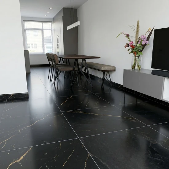 Plinta decorativa Gold Black WP09 14x79x2000 mm din Polimer Dur