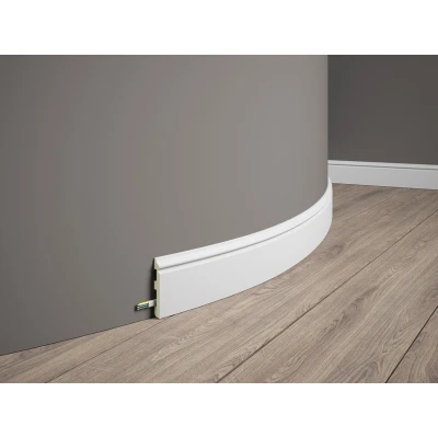 Plinta Flexibila Decorativa Alba MD018F - Solutie Moderna si Durabila pentru Peretii Tai MARDOM DECOR