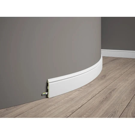 Plinta Flexibila Decorativa Alba MD018F - Solutie Moderna si Durabila pentru Peretii Tai MARDOM DECOR