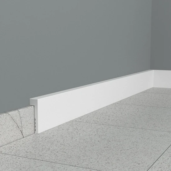 Plinta ascundere MD006 10.1x2.3x200 cm, polimer rigid, alba, vopsibila, Mardom Decor