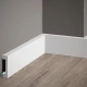 Plinta polimer dur MD008 8x1.7x200 cm, minimalista, alba, vopsibila