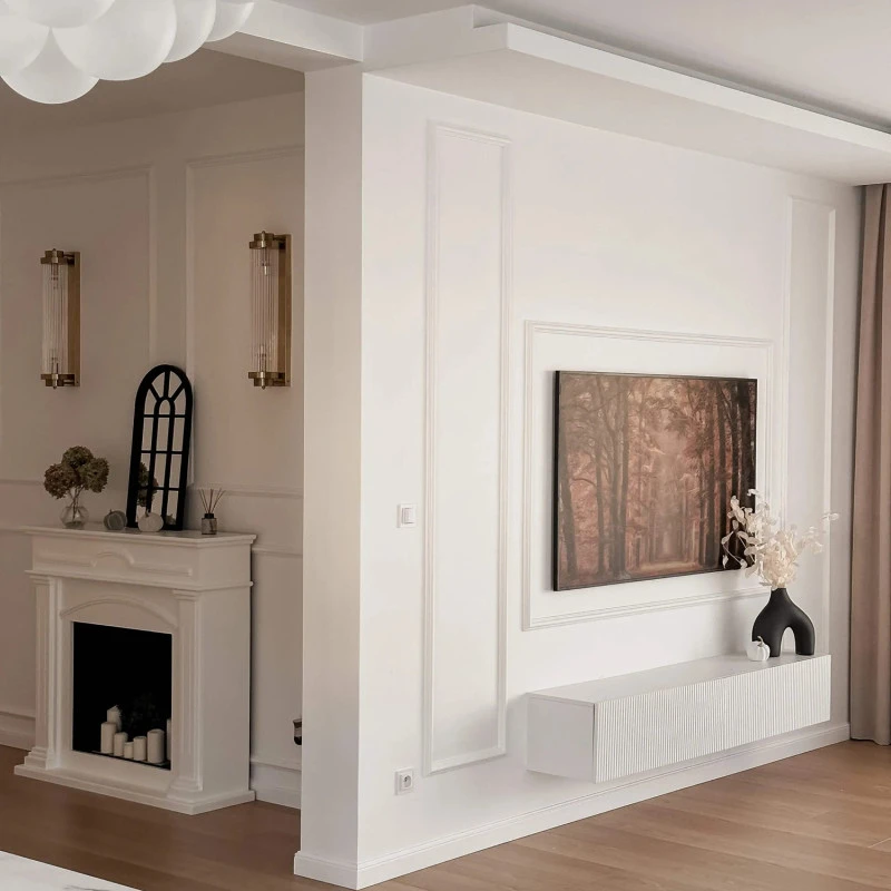 Plinta decorativa MD018 8x1.3x200 cm, duropolimer, clasica