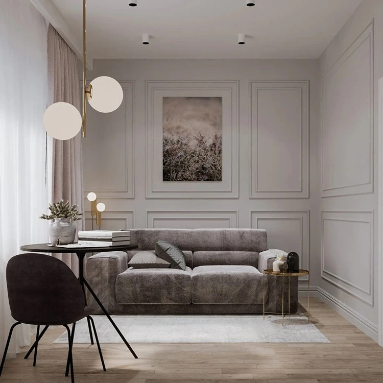 Plinta decorativa 12x1.5x200 cm, polimer dur, alba, vopsibila, Mardom MD095, eleganta