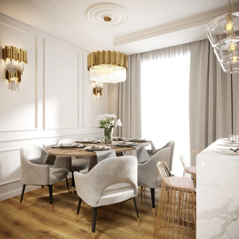 Plinta decorativa 12x1.5x200 cm, polimer dur, alba, vopsibila, Mardom MD095, eleganta
