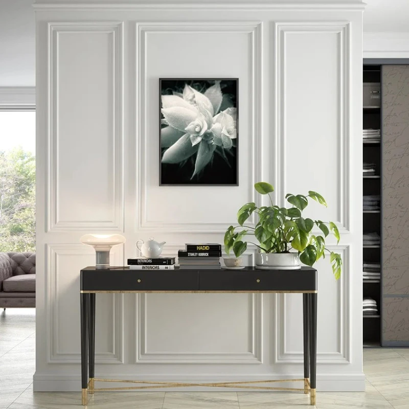 Plinta decorativa 10.8x1.6x200 cm, polimer rigid, alba, vopsibila, Mardom MD356, moderna
