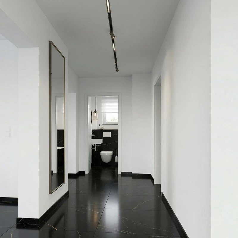 Plinta decorativa Gold Black WP09 14x79x2000 mm din Polimer Dur