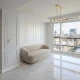Plinta decorativa Gold White WP08 14x79x2000 mm, aspect marmura Calacatta Gold din Polimer Dur