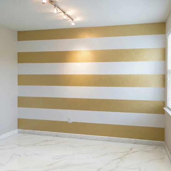 Plinta decorativa Gold White WP08 14x79x2000 mm, aspect marmura Calacatta Gold din Polimer Dur