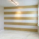 Plinta decorativa Gold White WP08 14x79x2000 mm, aspect marmura Calacatta Gold din Polimer Dur