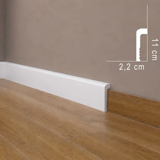 Plinta ascundere MD005 11 X 2.2 X 200 cm - Profil duropolimer lat Mardom Decor Plinta ascundere MD005 11 X 2.2 X 200 cm - Profil duropolimer lat Mardom Decor