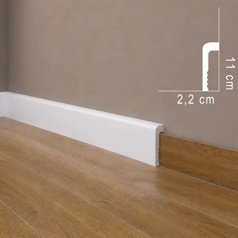 Plinta ascundere MD005 11 X 2.2 X 200 cm - Profil duropolimer lat Mardom Decor