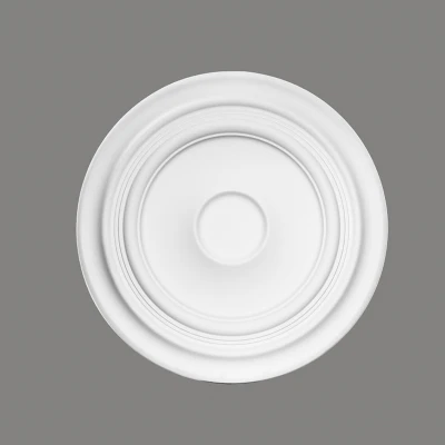 Rozeta spații comerciale, poliuretan, alba, 61,5 cm, B3038 MARDOM DECOR