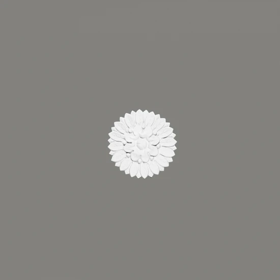 Rozetă B3002, decor floral detaliat, perete si tavan, poliuretan, 15,5 cm