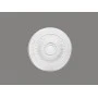 Rozeta clasica, model floare, din poliuretan alb, 51,4 cm, B3020