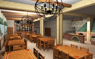 Proiect design interior pentru  restaurant