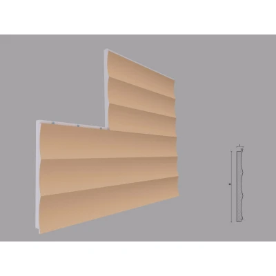 Termosistem decorativ FPTD02 dimensiuni 500x40x2000mm Fabrica de profile