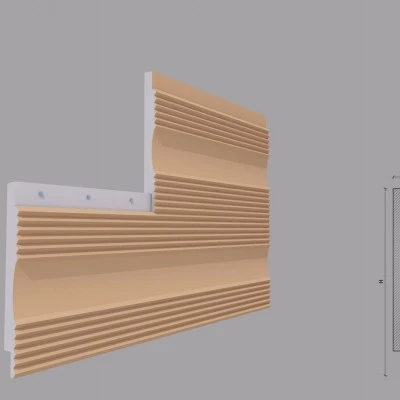 Termosistem decorativ FPTD03 dimensiuni 500x40x2000mm Fabrica de profile