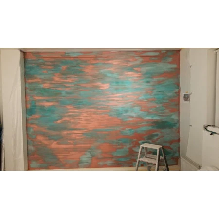 Vopsea decorativa cu efect de cupru oxidat-Verderame Novacolor