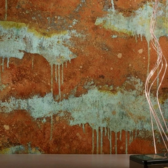 Vopsea decorativa cu efect de cupru oxidat-Verderame
