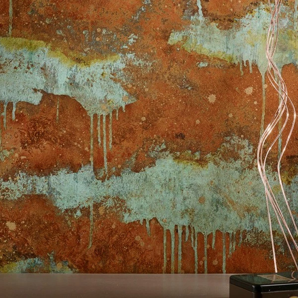 Vopsea decorativa cu efect de cupru oxidat-Verderame