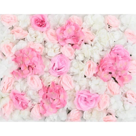 Perete  Floral Artificial White-Pink 40X60cm Vert Espace