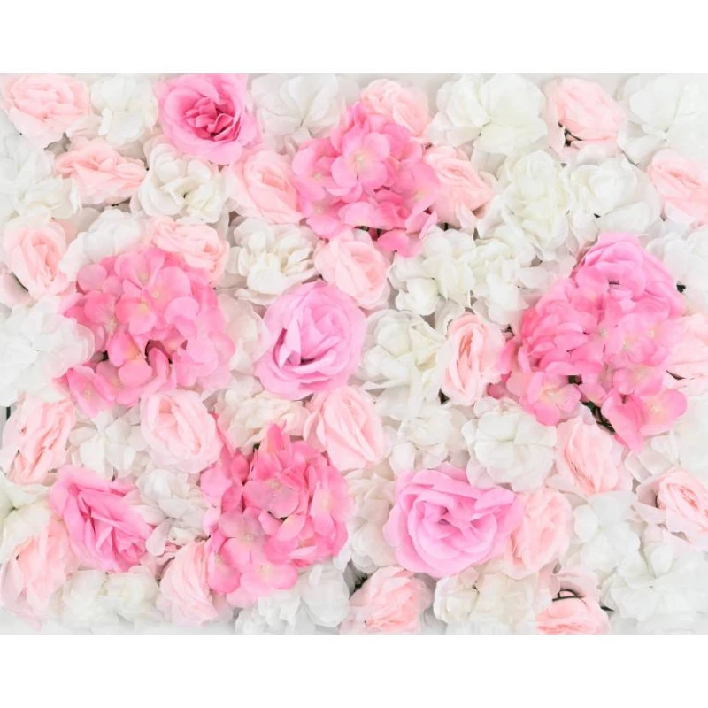 Perete  Floral Artificial White-Pink 40X60cm