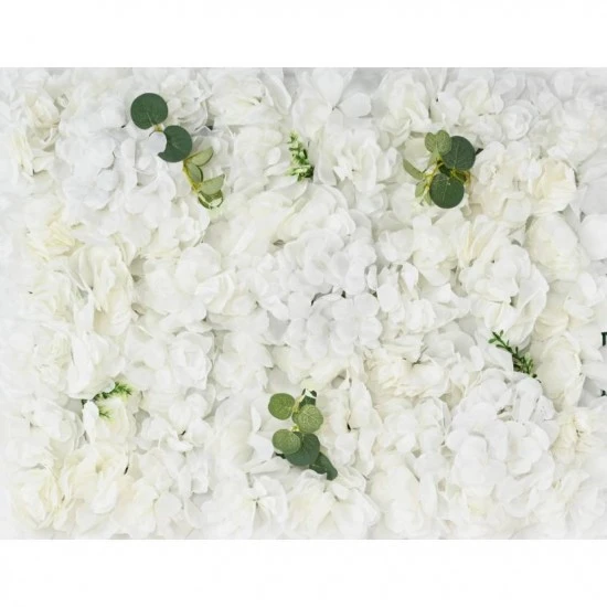 Perete floral artificial alb tergal 40x60 cm