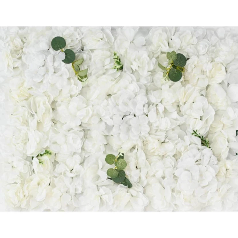 Perete floral artificial alb tergal 40x60 cm