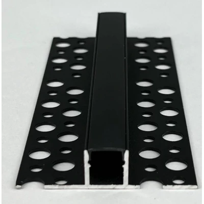 Profil aluminiu pentru banda LED 2m 53 mm x 13 mm negru MARDOM DECOR