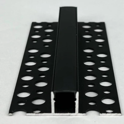 Profil aluminiu pentru banda LED 2m 53 mm x 13 mm negru MARDOM DECOR